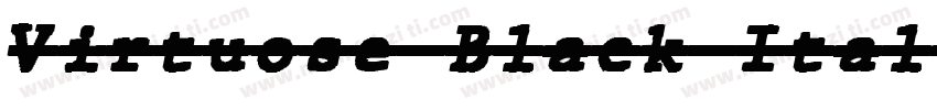 Virtuose Black Ital字体转换